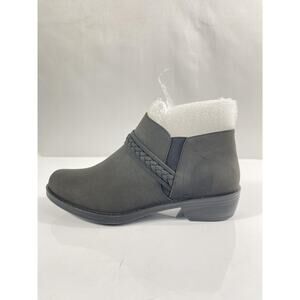 Easy Street Boots Womens Size 6.5M Black Jalia Braided Ankle Booties Comfort